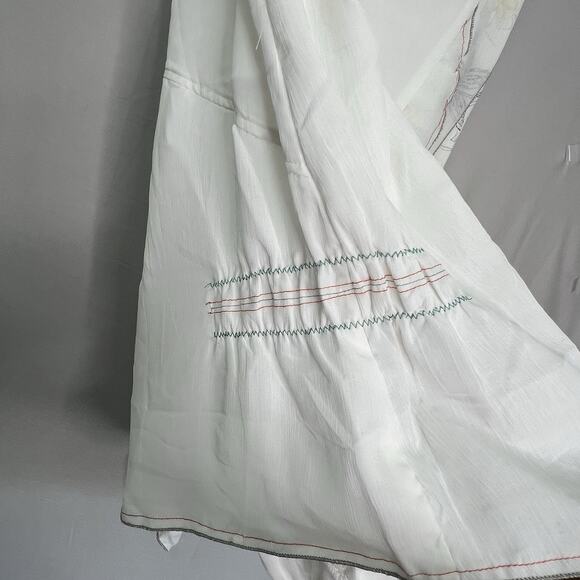 Virginie‎ & Moi Artsy Skirt Womens Sz T2 M Bias Cut Asymmetrical Inserts boho - Picture 8 of 16